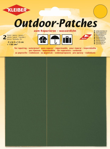 KLEIBER Outdoor-Patches 2x6,5cmx12cm/khaki