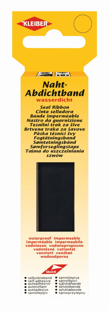KLEIBER Naht-Abdicht-Band 2cmx3m/schwarz