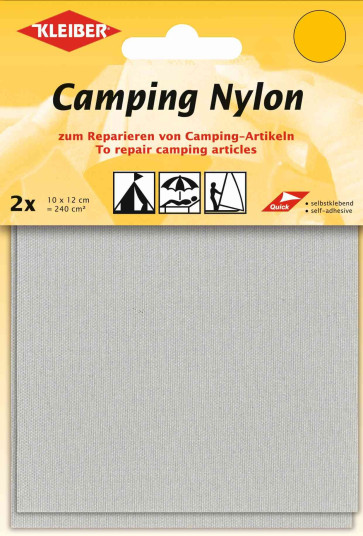 KLEIBER Camping-Nylon 2x10cmx12cm/hellgrau