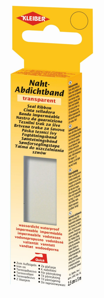 KLEIBER Naht-Abdichtband transparent 2,5cmx5m/transparent