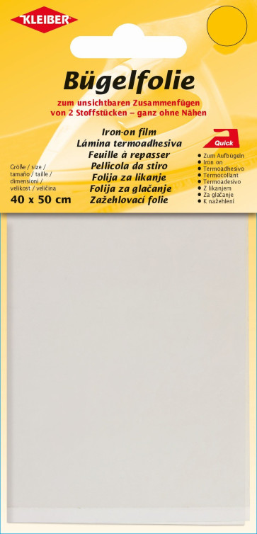 KLEIBER Reparatur-Bügelfolie 40cmx50cm/transparent