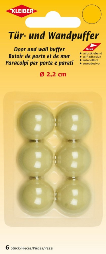 KLEIBER Tür- u Wandpuffer, selbstklebend 6Stk/beige