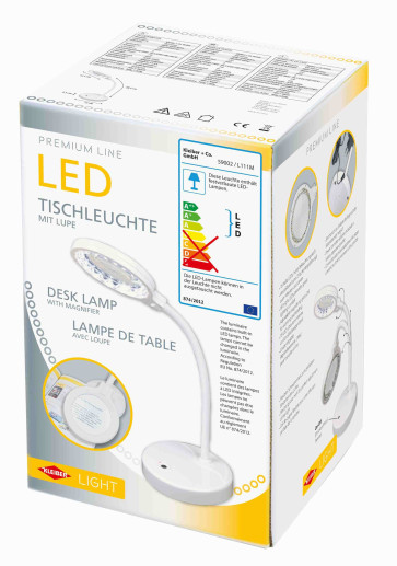 KLEIBER LED Mini Stand-Leuchte weiß