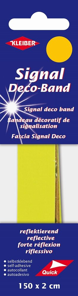 KLEIBER Signal-Deco-Band 150cmx2cm/neongelb