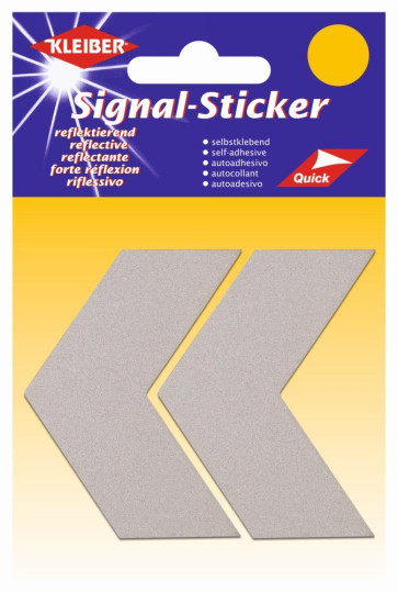 KLEIBER Signal-Sticker Pfeile  2x5,3cmx7,0cm/silber