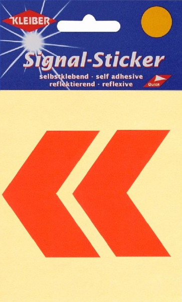 KLEIBER Signal-Sticker Pfeile  2x5,3cmx7,0cm/neonrot