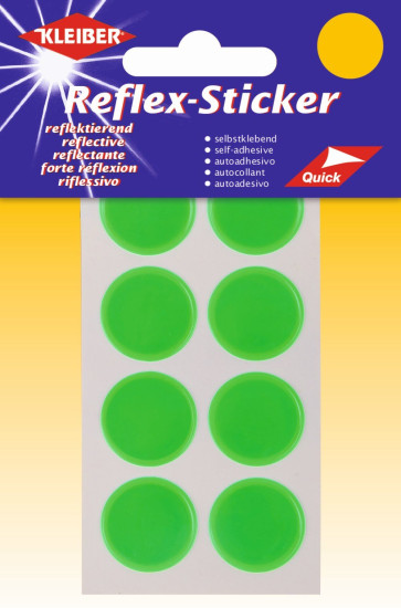 KLEIBER Reflex-Sticker Punkte grün