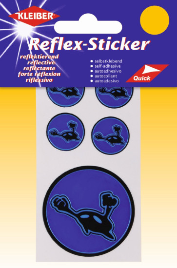 KLEIBER Reflex-Sticker Alien blau