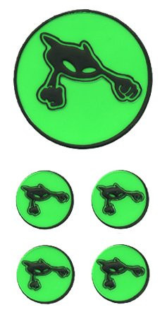 KLEIBER Reflex-Sticker Alien grün
