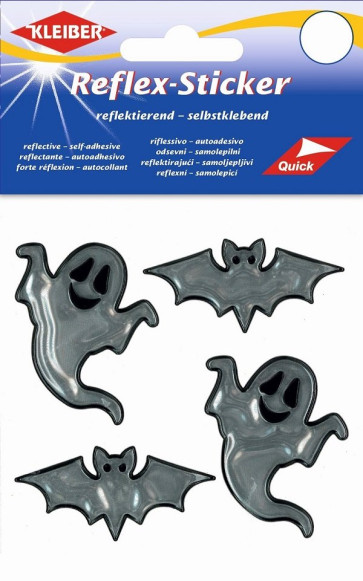 KLEIBER Reflex-Sticker Fledermaus,Gespenst/silber