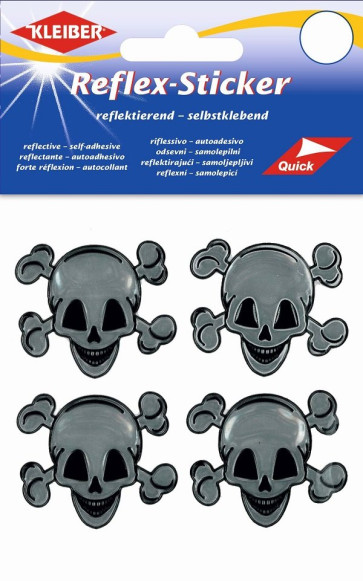 KLEIBER Reflex-Sticker 4xØ5cm/silber