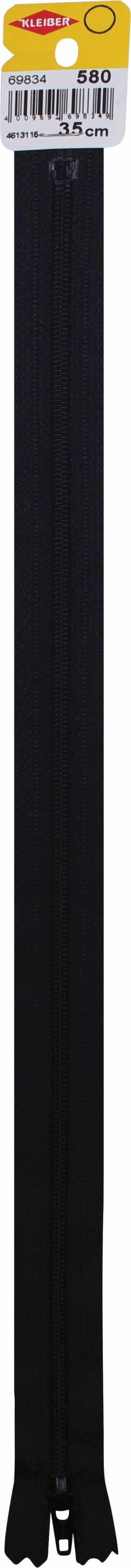 KLEIBER Reißverschluss, Spiralschiene Kunststoff 35cmx4mm/sw