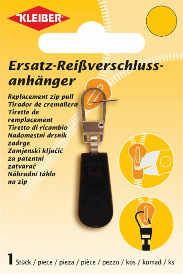 KLEIBER Ersatz-Reißverschlussanhänger schwarz2