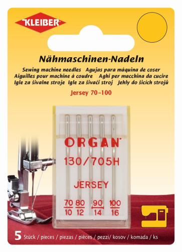 KLEIBER ORGAN Nähmaschinen-Nadeln Jersey/5Stk/70-100