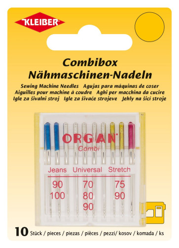 KLEIBER ORGAN Nähmaschinen-Nadeln Combibox/10Stk./70-100