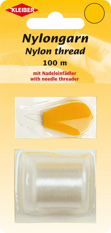 KLEIBER Nylongarn transp. 1Rolleá100m+Nadeleinfädler