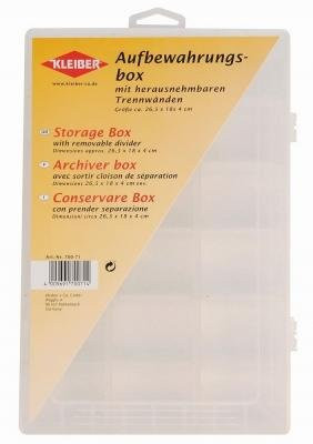KLEIBER Aufbewahrungsbox 27x16,5x5,5cm/transparent