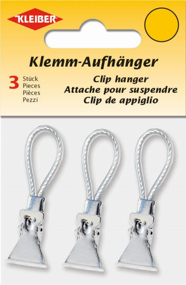 KLEIBER Klemm-Aufhänger  3er Set weiß