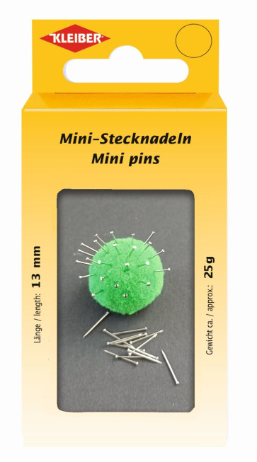 KLEIBER Mini-Stecknadeln 25gr/13mm/silber