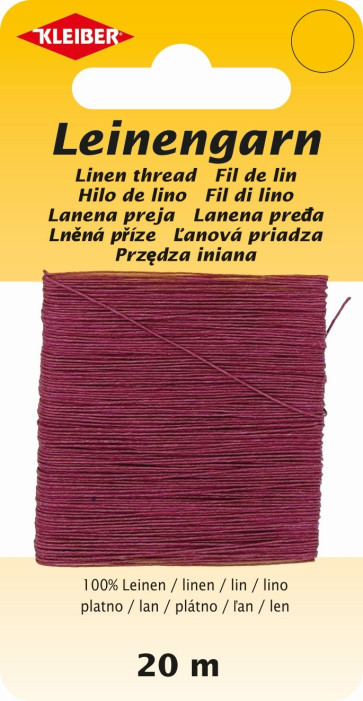 KLEIBER Leinengarn 20m/bordeaux
