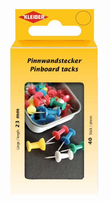 KLEIBER Pinnwandstecker  40Stk./bunt