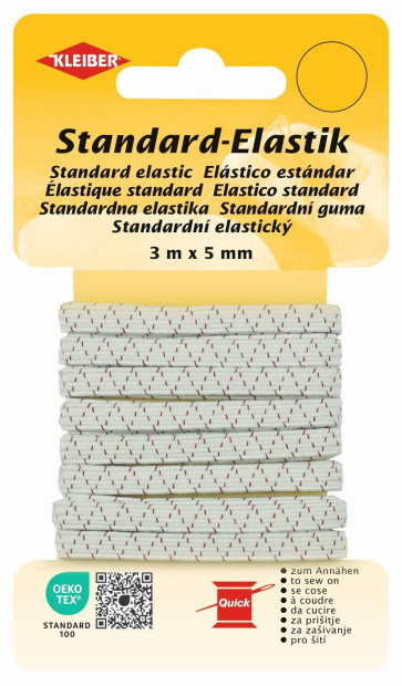 KLEIBER Standard-Elastik 5mmx3m/weiß
