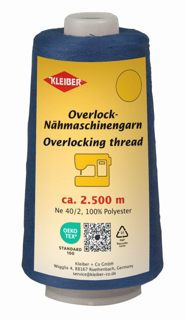KLEIBER Overlock-Nähmaschinengarn 2500m/dunkelblau