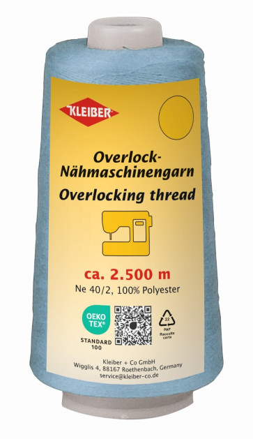 KLEIBER Overlock-Nähmaschinengarn 2500m/hellblau