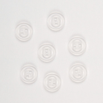 KLEIBER Wäscheknöpfe 18Stk./Ø1,5cm/transparent