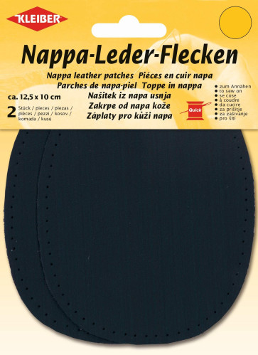 KLEIBER Nappa-Lederflecken 2x12,5cmx10cm/dunkelblau