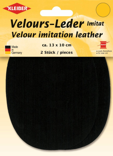 KLEIBER Velours-Leder-Imitat klein 2x13cmx10cm/schwarz