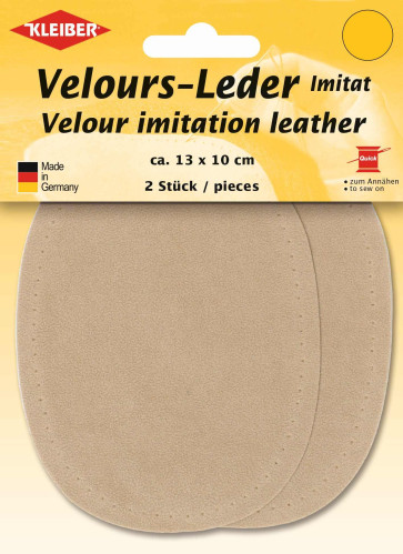 KLEIBER Velours-Leder-Imitat klein 2x13cmx10cm/sand