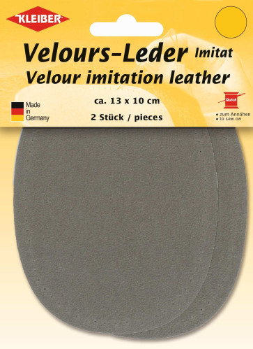 KLEIBER Velours-Leder-Imitat klein 2x13cmx10cm/taupe