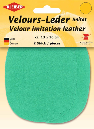 KLEIBER Velours-Leder-Imitat klein 2x13cmx10cm/malachit