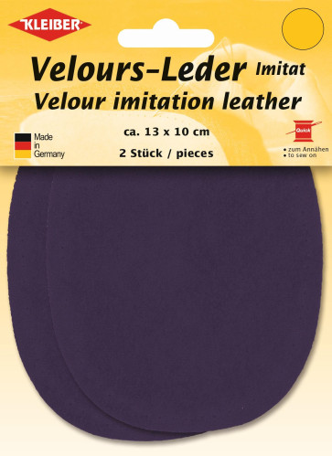 KLEIBER Velours-Leder-Imitat klein 2x13cmx10cm/aubergine