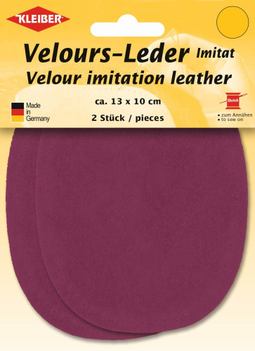 KLEIBER Velours-Leder-Imitat klein 2x13cmx10cm/fuchsia