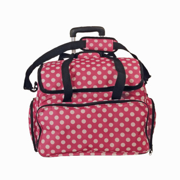 KLEIBER Nähmaschinen-Trolley pink/weiß