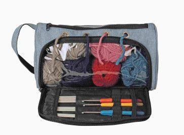 KLEIBER Garn- und Strickzubehörtasche klein  blau