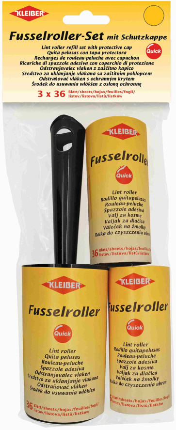 KLEIBER Fusselroller-Set inkl.2Ersatzrollenu.Schutzkappe