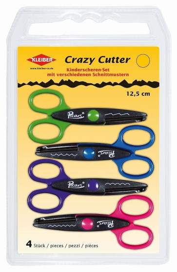 KLEIBER Kinderscheren Set Crazy Cutter 125mm/4-teilig