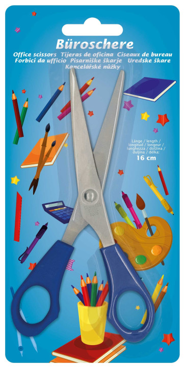 KLEIBER Büroschere 160mm/blau
