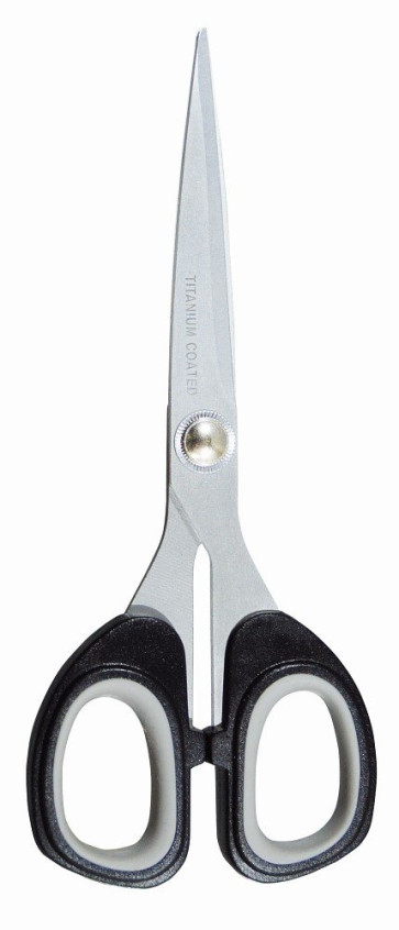 KLEIBER Titanium-Schere 175mm/schwarz-grau