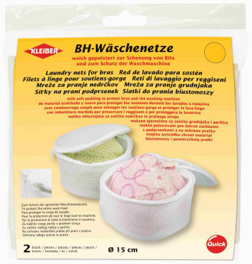 KLEIBER BH-Wäschenetz Set 2Stk/Ø15cm/weiß