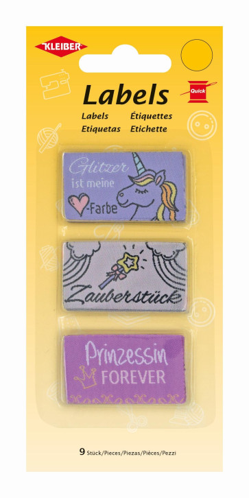 KLEIBER Labels Mädchen 9Stück/4,5x2,5cm/