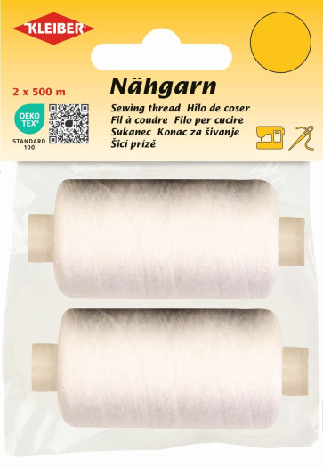 KLEIBER Nähgarn 500m/2xweiß