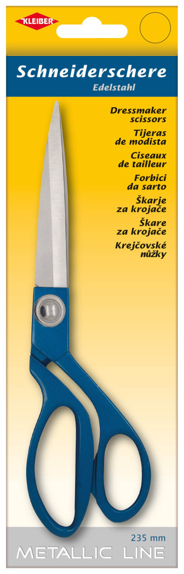 KLEIBER Metallic-Line Schneider-Schere 235mm/blau