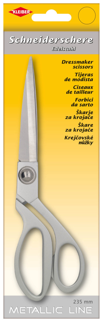 KLEIBER Metallic-Line Schneider-Schere 235mm/silber