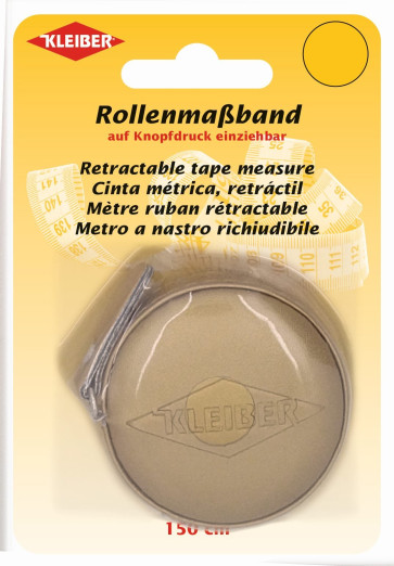 KLEIBER Rollmaßband 150cm/gold