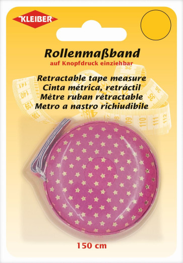 KLEIBER Rollmaßband 150cm/pink