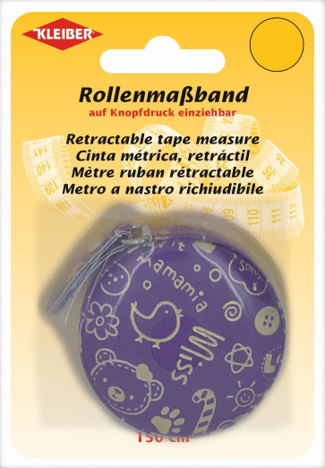 KLEIBER Rollmaßband 150cm/lila